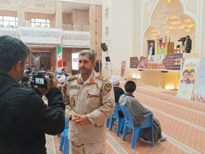 سردار حاتمی فرمانده مرزبانی استان گلستان: شهید سیدحسن نصرالله در مبارزه با استکبار لحظه‌ای تردید نکرد