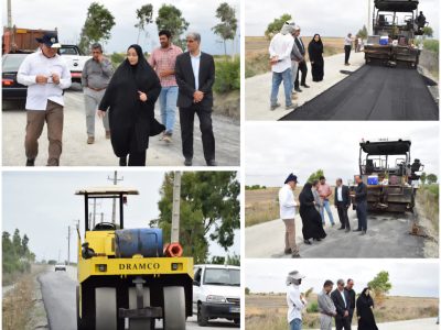 فرماندار کردکوی :  اجرای فاز نخست زیرسازی و اسفالت جاده شهرک گلخانه ای،دامداری  بشارت تا زابلی محله