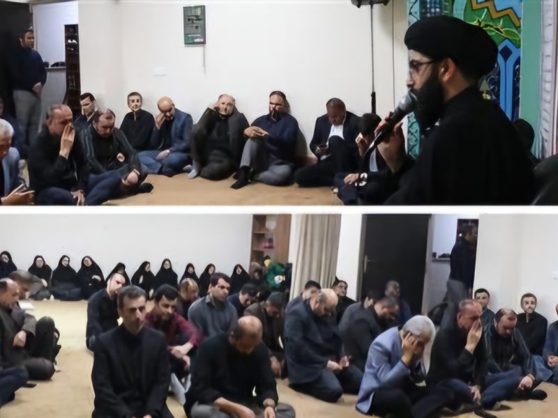 برگزاری مراسم سوگواری حضرت اباعبدالله الحسین (ع) در اداره کل امور اقتصادی و دارایی استان