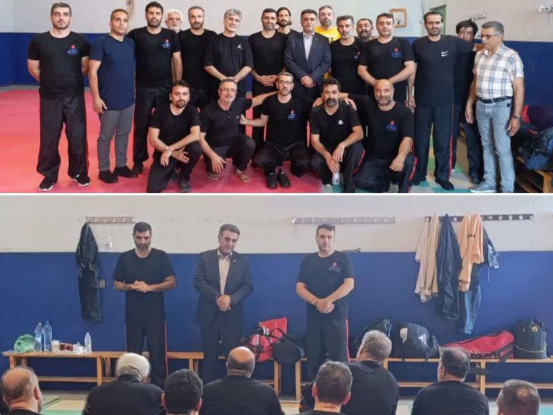 بازدید سرپرست شرکت گاز استان گلستان  از طرح کلاس آموزشی دفاع شخصی در محل سالن ورزشی شهید گرزین