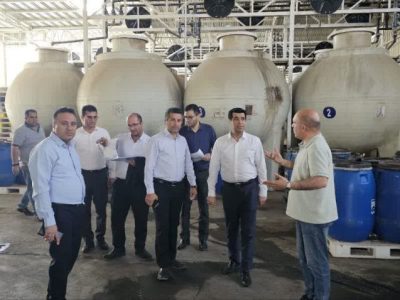 بازدید مدیر عامل شرکت شهرکهای صنعتی گلستان از واحد صنعتی سفید دانه گنبد