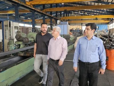 بازدید معاون هماهنگی امور اقتصادی استانداری گلستان از واحدهای صنعتی فعال در شهرک صنعتی گرگان ۲( حیدرآباد)