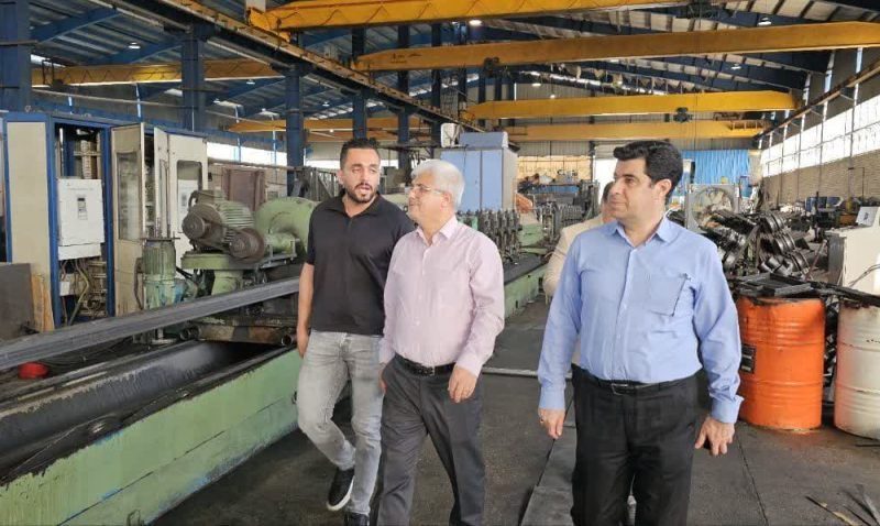 بازدید معاون هماهنگی امور اقتصادی استانداری گلستان از واحدهای صنعتی فعال در شهرک صنعتی گرگان ۲( حیدرآباد)