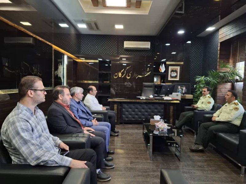 نشست شهردار گرگان با فرمانده انتظامی شهرستان