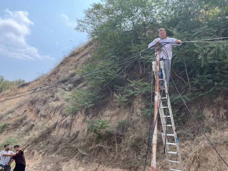 وصل مجدد ارتباطات مخابراتی روستای قوشه‌سو از توابع شهرستان مراوه تپه