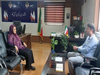 دیدار رییس مخابرات آق‌قلا با بخشدار مرکزی این شهرستان