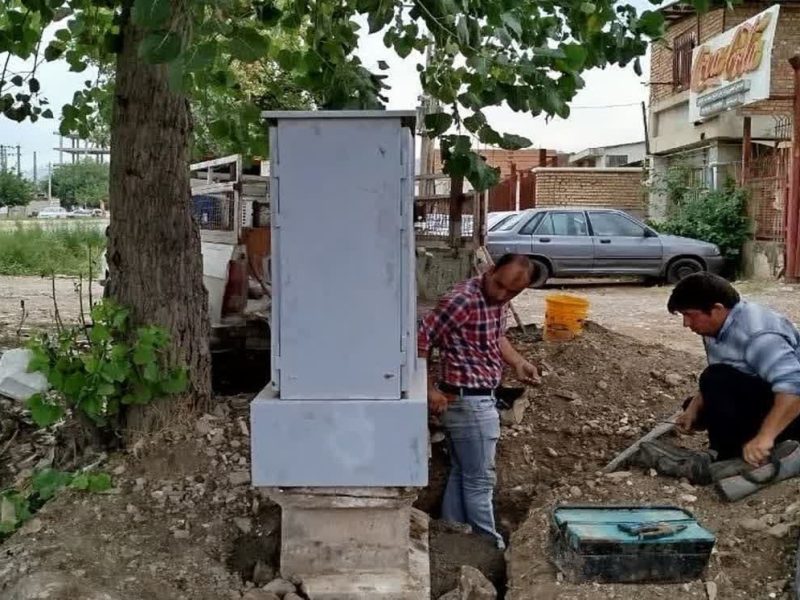 ارتقاء شبکه مخابرات در روستای ده حسن‌خان شهرستان مینودشت