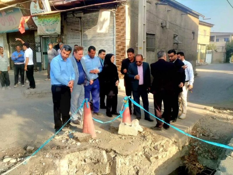 بازدید ریاست محترم دادگستری شهرستان گرگان از پروژه نیمه‌تمام خط انتقال آب شهر جلین از جلین سفلی