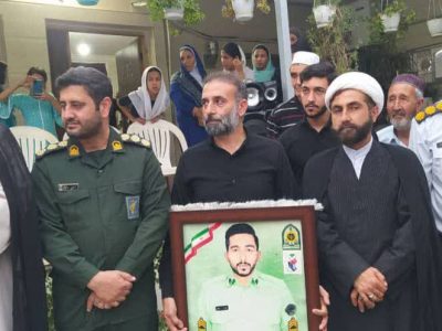 مراسم اولین سالگرد درگذشت پدر دو شهید حاج مهدی آخوند حبیب لی و سالگرد شهیدان حبیب لی در شهرستان آق‌قلا