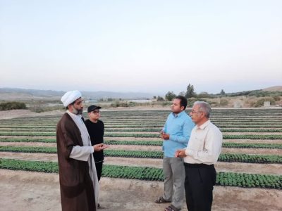 بازدید نماینده ولی‌فقیه در اداره‌کل منابع طبیعی و آبخیزداری استان گلستان از نهالستان امام علی(ع) شهرستان مراوه تپه