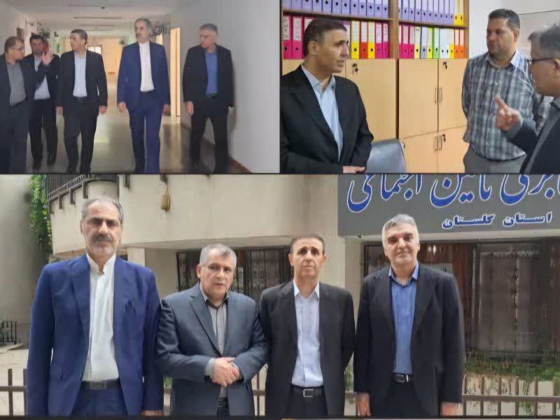 بازدید سرپرست تامین اجتماعی استان از واحدهای اداری و بیمه اداره کل گلستان