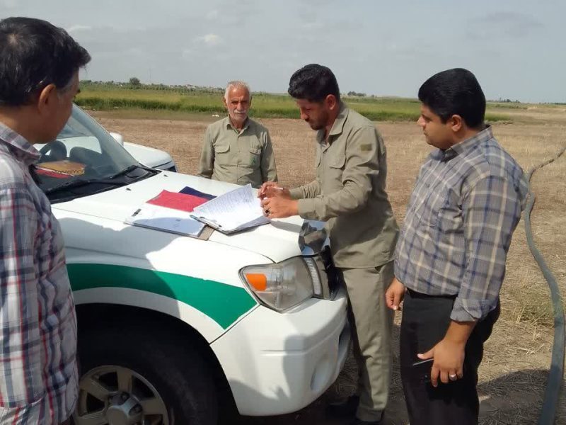 اجرای حکم رفع تصرف اراضی ملی در روستای باغه شیخ موسی