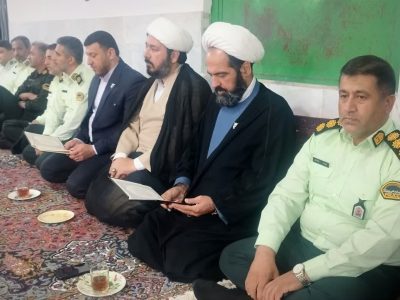 برگزاری مراسم چهلمین روز شهادت   شهیدوالامقام  ستوان‌سوم حسن تولی در مسجد جامع روستای یورت زینل  شهرستان گالیکش