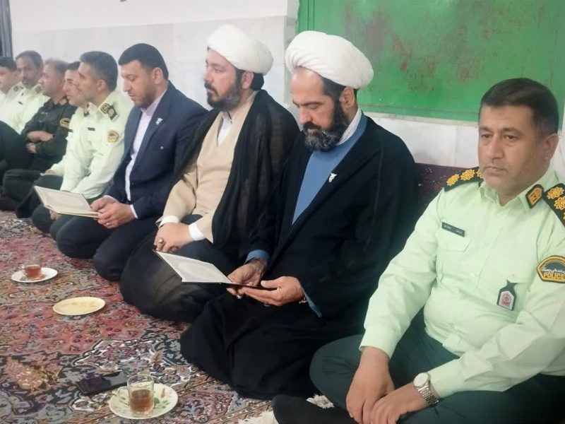 برگزاری مراسم چهلمین روز شهادت   شهیدوالامقام  ستوان‌سوم حسن تولی در مسجد جامع روستای یورت زینل  شهرستان گالیکش