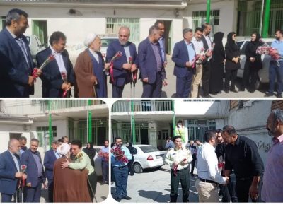 دیدار شهردار، اعضای شورای اسلامی شهر و کارکنان شهرداری با رئیس کلانتری شهر به مناسبت هفته نیروی انتظامی