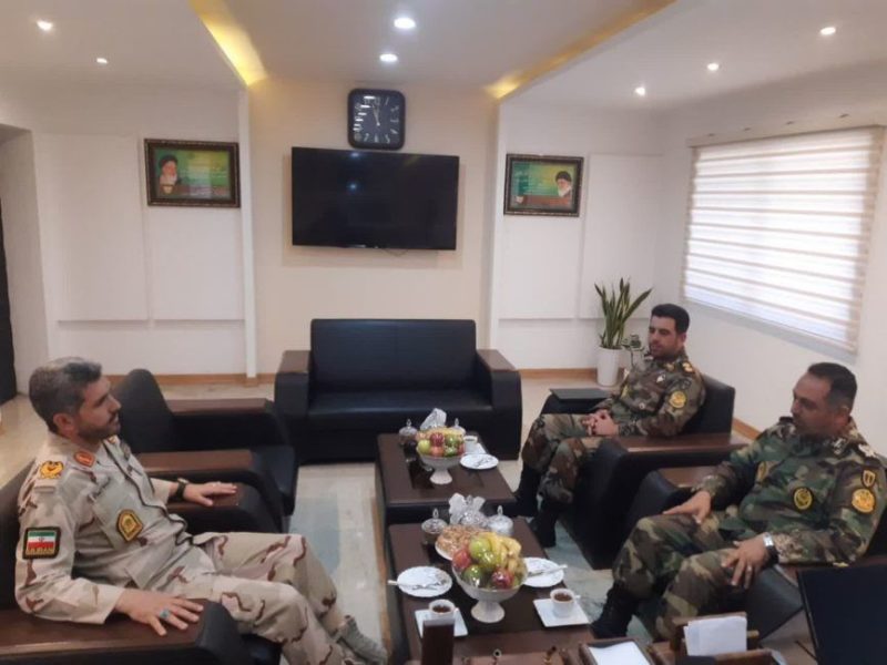 دیدار فرمانده تیپ ۲۳۰ متحرک هجومی گرگان با فرمانده مرزبانی گلستان به مناسبت هفته انتظامی