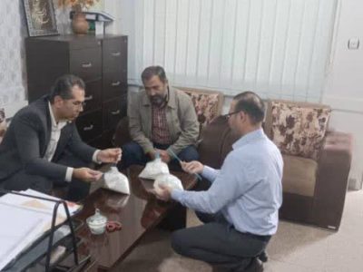 نمونه بردای از کود سولفات پتاسیم تولید داخل در شرکت خدمات حمایتی کشاورزی