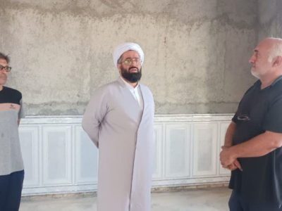 بازدید مدیر مرکز اسلامی گلستان از مسجد در حال تأسیس شهرک مروارید بندرترکمن
