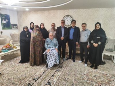 دیدار نماینده مردم گرگان و آق‌قلا و رئیس دانشگاه علوم پزشکی گلستان با جانباز ۷۰ درصد