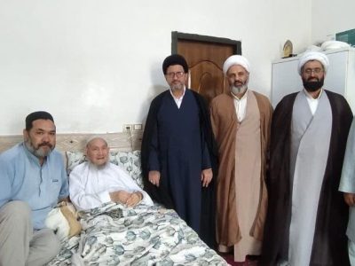 دیدار و عیادت از حاج‌اله‌بردی آخوند پرهیز در بندرترکمن
