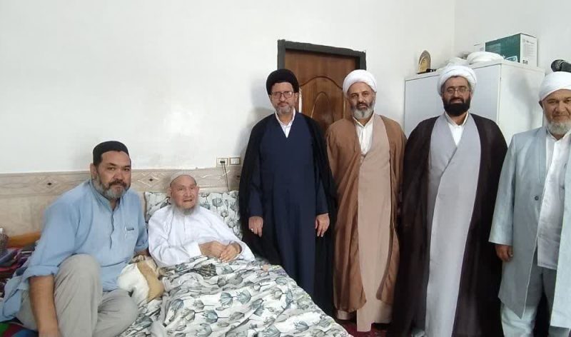 دیدار و عیادت از حاج‌اله‌بردی آخوند پرهیز در بندرترکمن