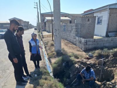 شستشوی خطوط اصلی آب شرب گمیشان در راستای  ارتقای کیفیت و سلامت آب