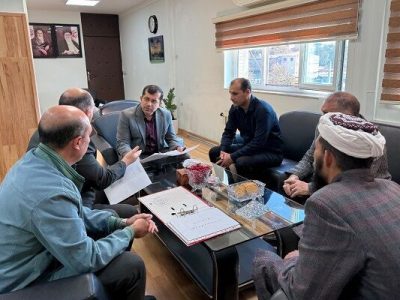 بررسی تأمین قیر بازآفرینی شهری در نشست مدیرکل راه و شهرسازی با شورای شهر و شهرداری گمیشان