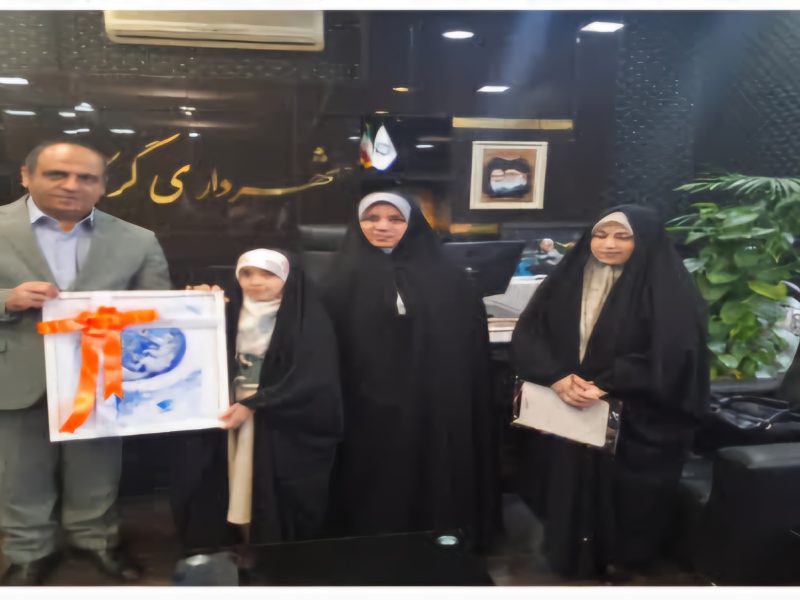 تبریک صدمین سالگرد تأسیس شهرداری گرگان از سوی نوجوان گرگانی