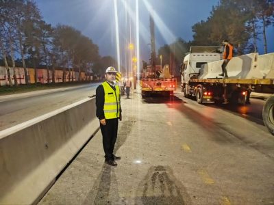 انسداد بریدگی غیر ایمن حیدر آباد در محور گرگان یساقی