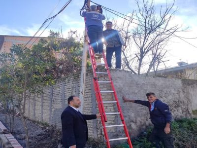 بازسازی شبکه کابل مخابرات در روستای میاندره شهرستان کردکوی