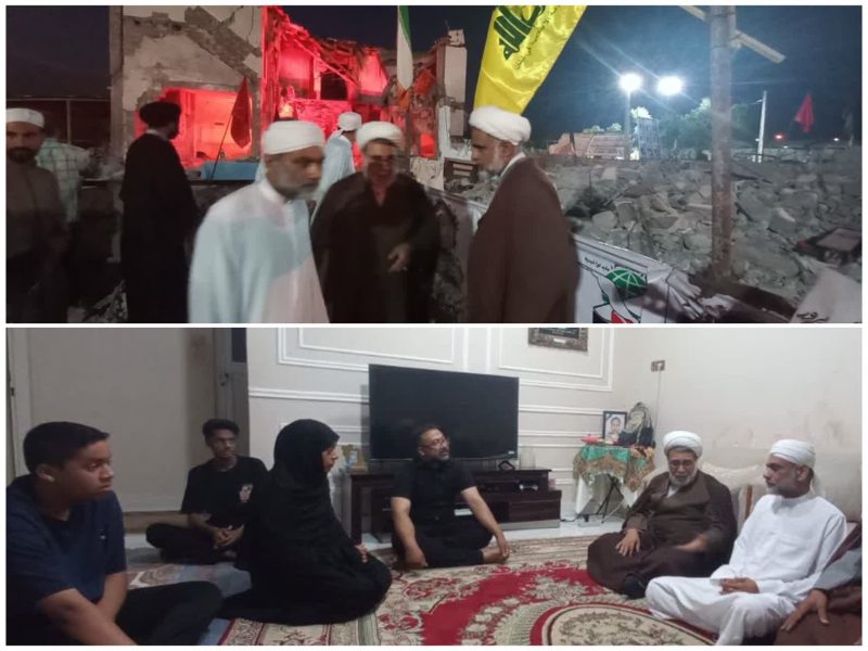 دیدار دبیر شورای برنامه‌ریزی مدارس علوم دینی اهل‌سنت با خانواده شهدای میناب و بازدید از مدرسه شجره طیبه