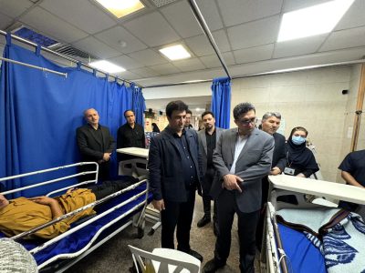 بازدید دکتر محسن ابراهیمی از روند رسیدگی به بیماران دارای علائم گوارشی در آزادشهر