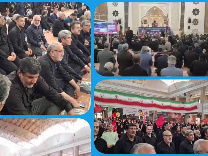 حضور مدیرکل و کارکنان اداره‌کل امور مالیاتی استان گلستان در مراسم وداع با پیکر مطهر رهبر شهید