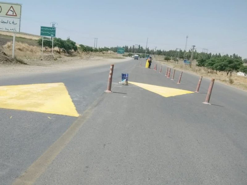 با دستور دادستان، سرعت‌گیرهای محورهای کلاله ایمن‌سازی شد