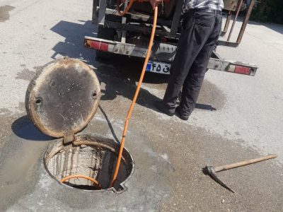 اتمام مرحله نخست عملیات شستشوی شبکه و منهول‌های فاضلاب در شهرستان بندرگز