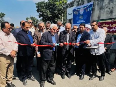 افتتاح آسفالت معابر روستای رحمت‌آباد در اولین روز هفته دولت