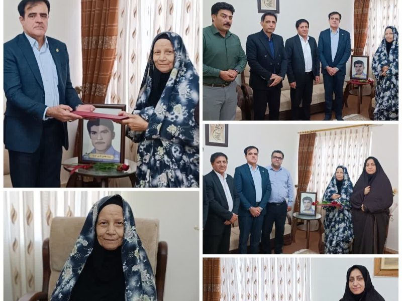دیدار مدیر بنادر و دریانوردی استان گلستان از خانواده شهید قاری عرب در گرگان