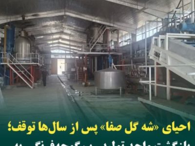 بازگشت کارخانه رب گوجه فرنگی شه گل صفا» به چرخه تولید در گرگان