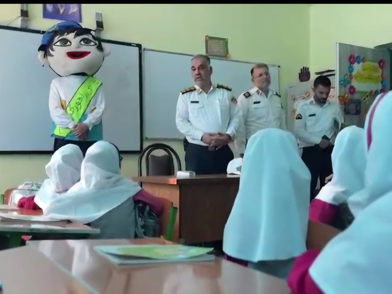 آموزش ترافیکی به دانش‌آموزان گرگانی در هفته ملی کودک